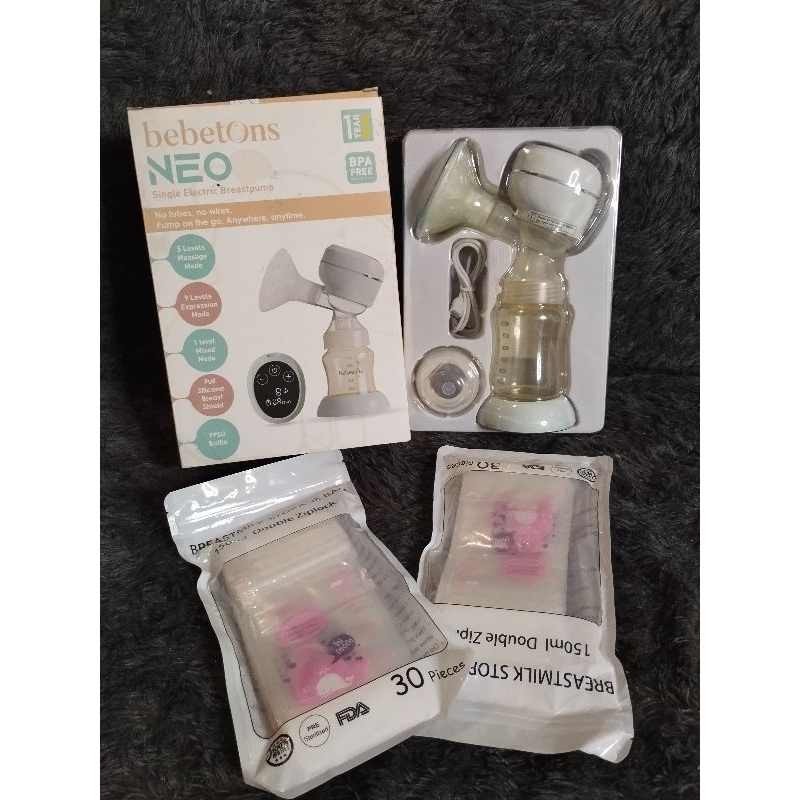 Pompa Asi Bebetons neo free kantong asi ( Nego)
