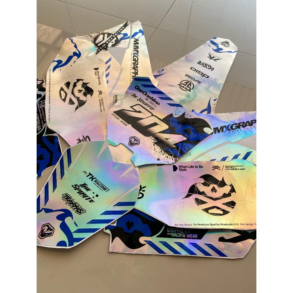 Decal Stiker Klx Gordon Hologram Full Body Bisa Request