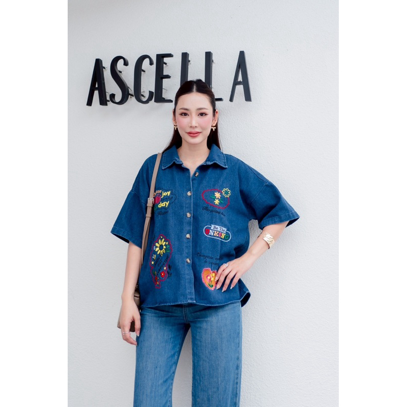 D3W READY STOCK BRAND TOPPING TP 01 KEMEJA DENIM BKK