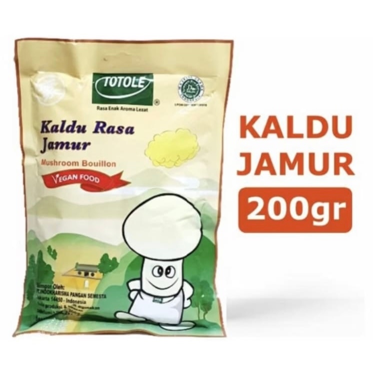 

Bumbu Totole Kaldu Jamur 200 gr Halal MUI Penyedap Vegetarian Mokucing