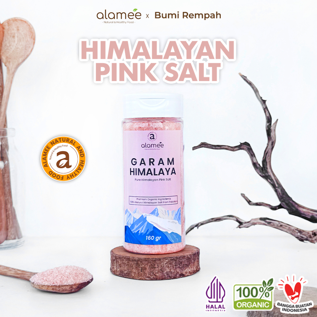 

Garam Himalaya Organik Himalayan Pink Salt 160 G bumi rempah