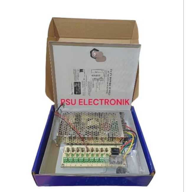 Power supply 10A Box 12V Original / trafo 10 ampere 12 volt real murni