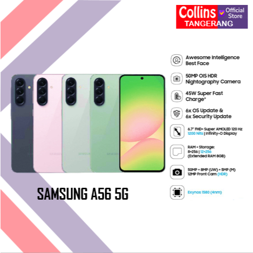 Samsung A56 5G RAM 12GB | 256GB Garansi Resmi Samsung Indonesia