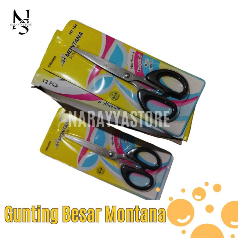 

[Narayya] Gunting Stainless Montana Ukuran Sedang | Gunting Tajam Anti Karat