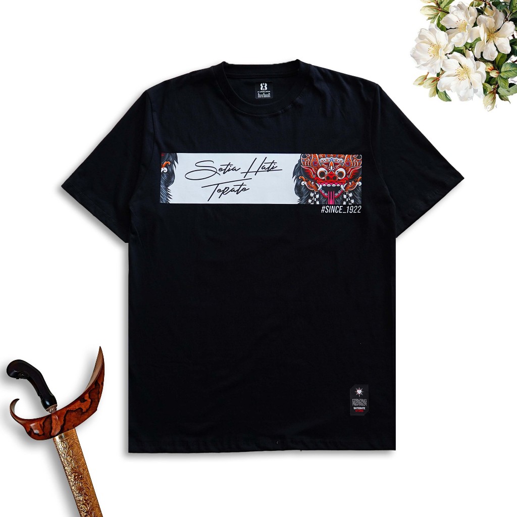KAOS PSHT 24S | T-SHIRT SH TERATE CULTURE BARONG - BLACK / KAOS PSHT TERBARU