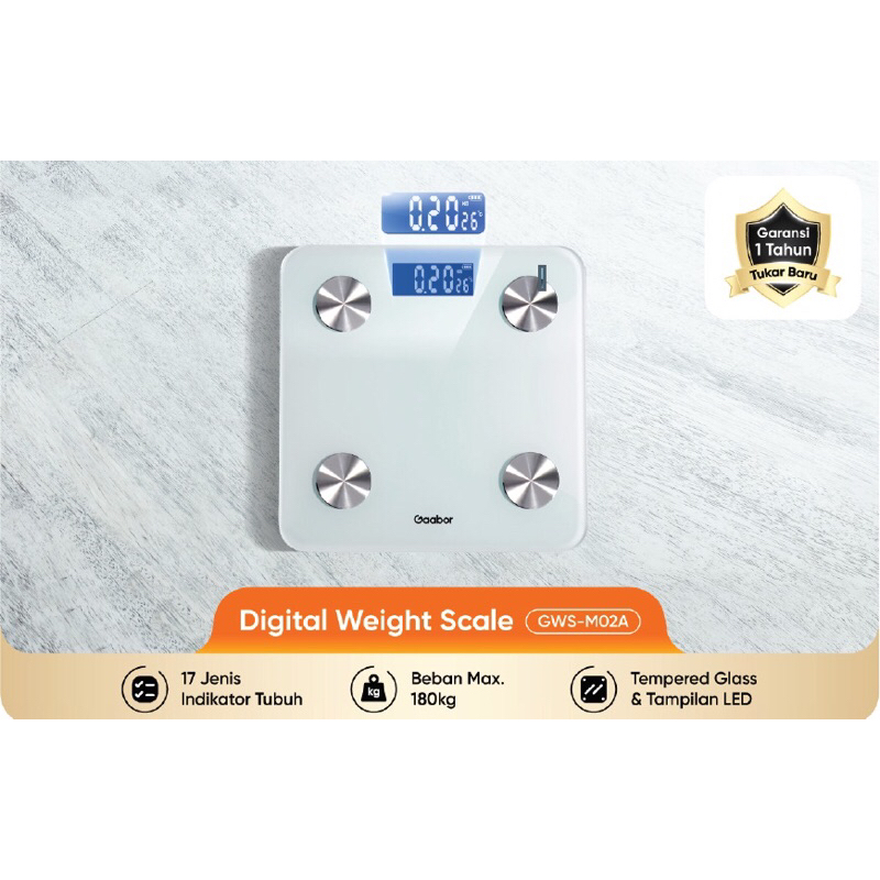 GAABOR WEIGHT SCALE - TIMBANGAN DIGITAL GAABOR / GWS-M02A