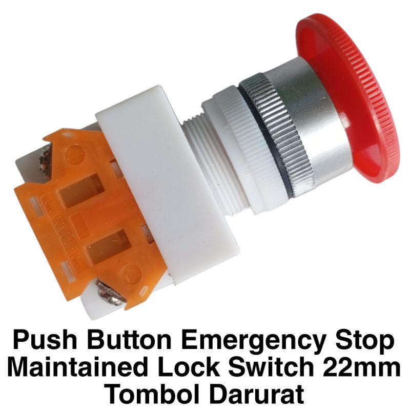 Tombol Emergency Stop Switch ZB2 BE102C Button Saklar Darurat