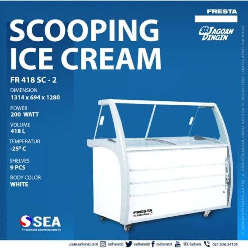 Showcase Gelato 9 Bin Fresta
