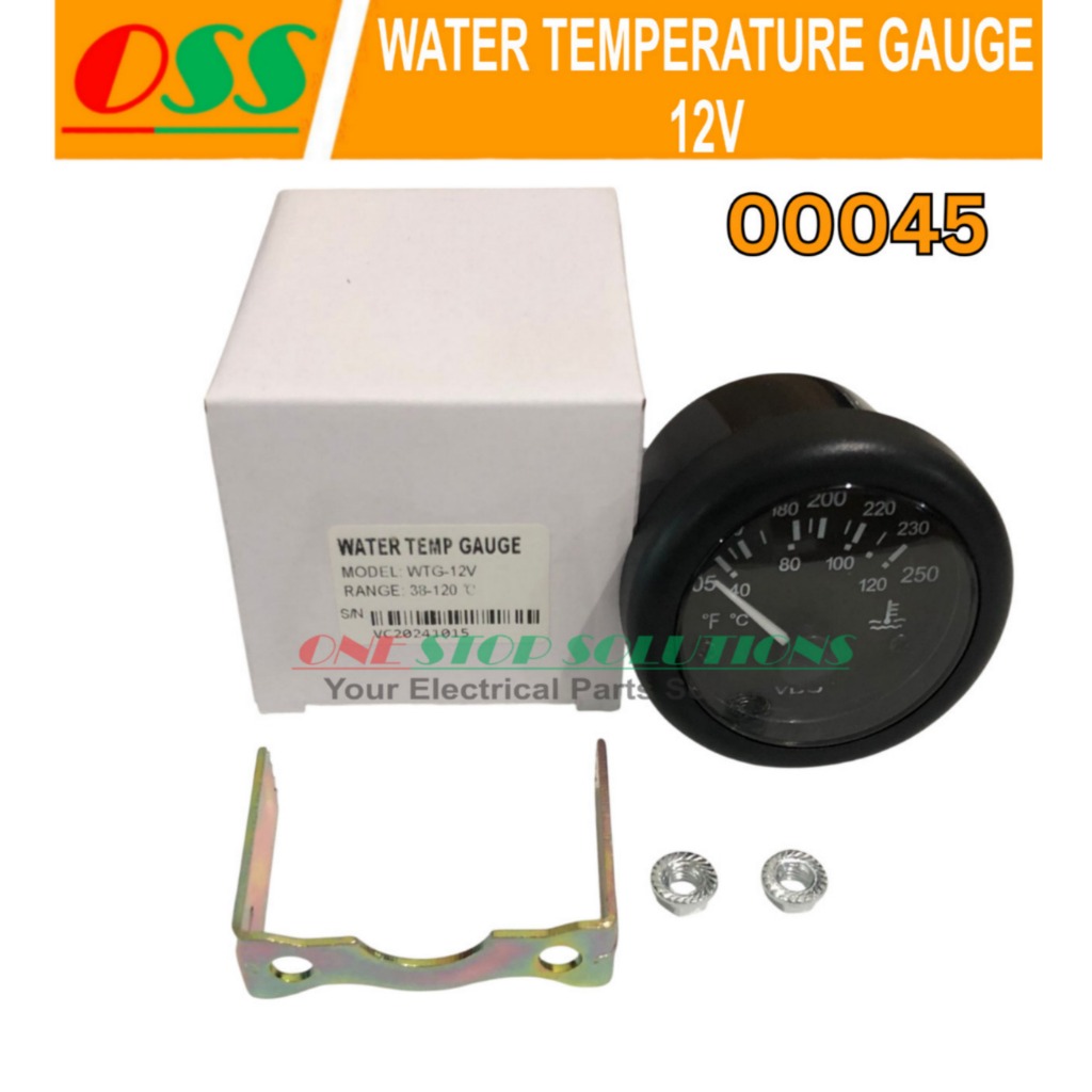 WATER TEMPERATUR GAUGE / VDO GAUGE METER AIR 12V