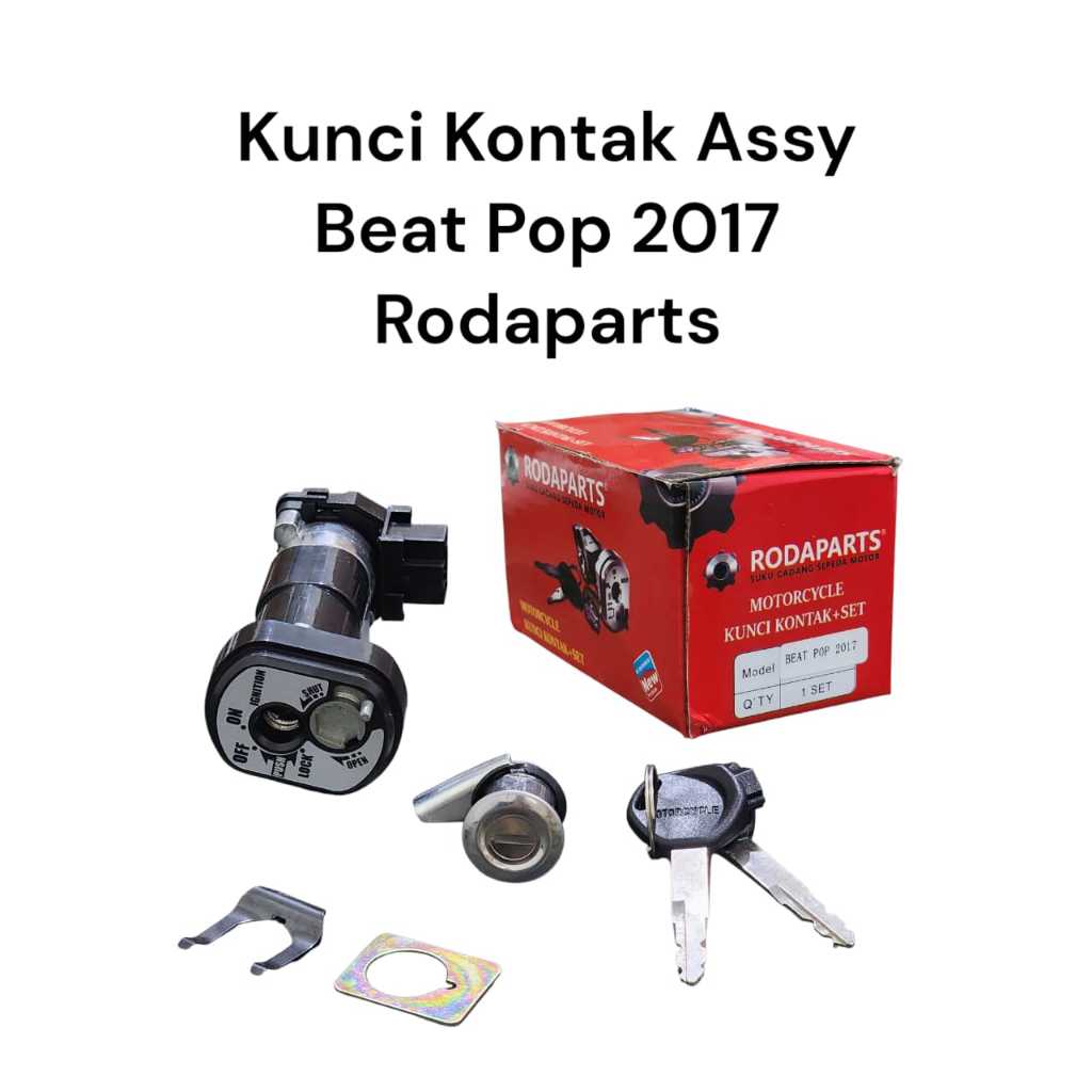 Kunci Kontak Assy Motor Beat pop 2017 / Set Kunci Kontak Jok Beat pop 2017 RodaParts RDP