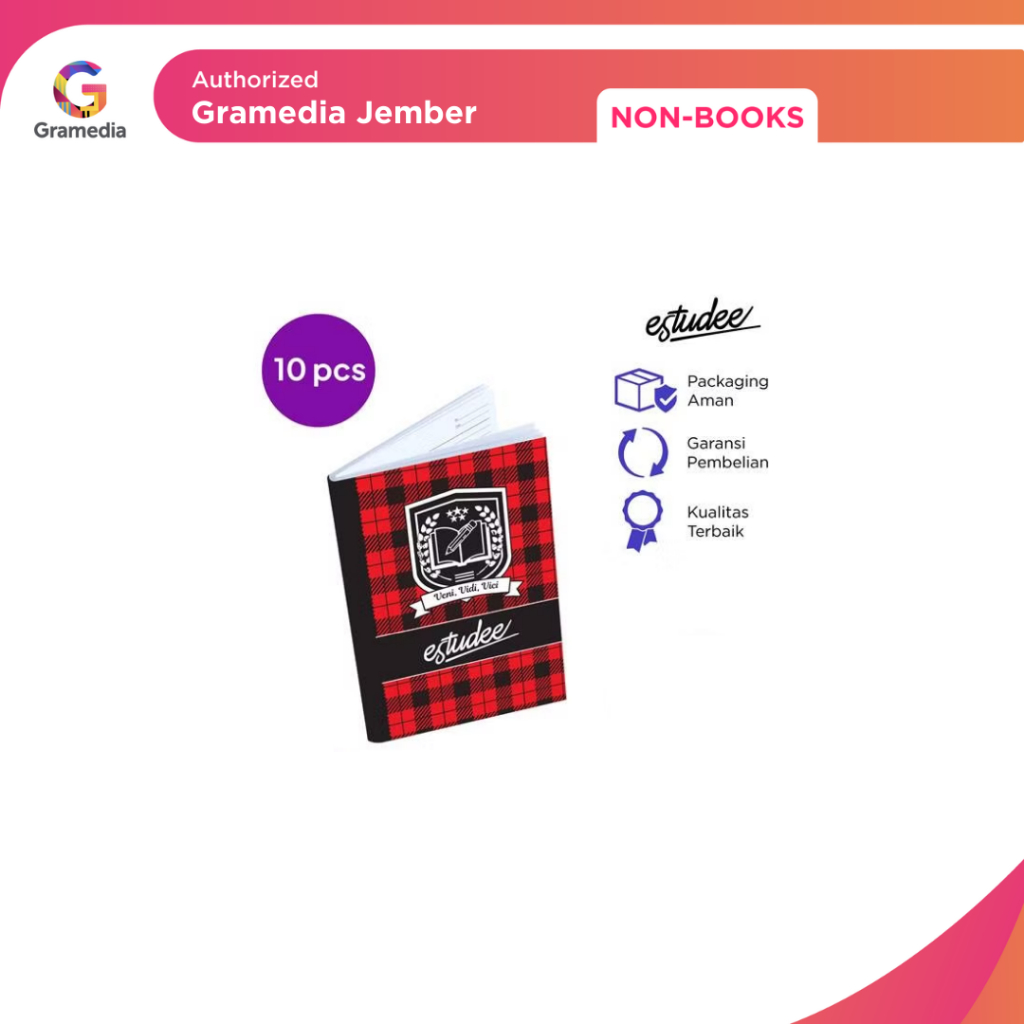 

Estudee J B5 Tartan Merah Isi 10 - Gramedia Jember