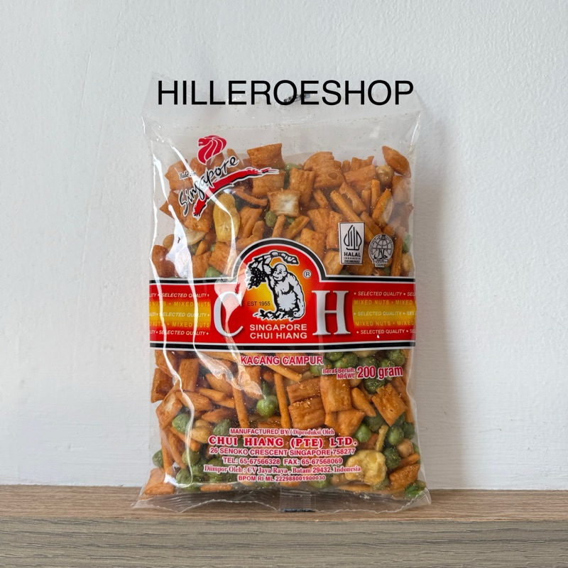 

CHUI HIANG KACANG CAMPUR 200GRAM SINGAPORE MIXED NUTS 200GR