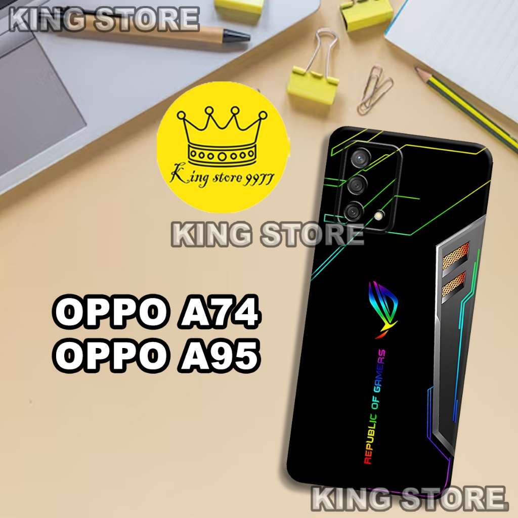 (KS21)  Softcase karet untuk OPPO A74 - OPPO A95 Motif gambar karakter Cowok/casing OPPO A74 - OPPO 