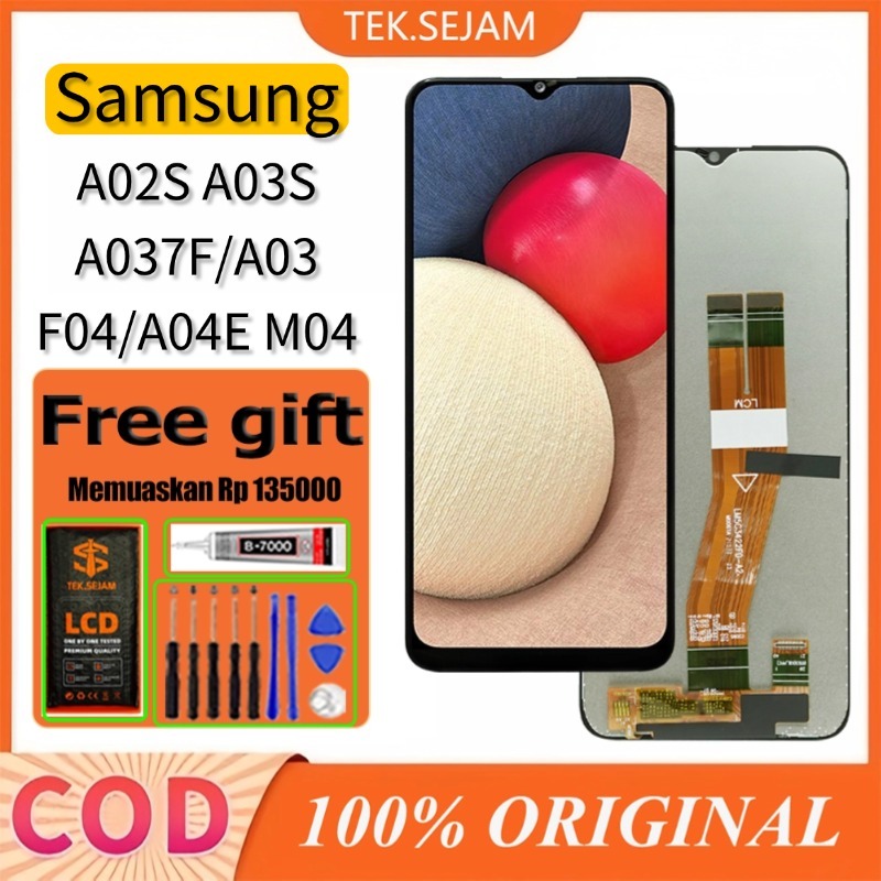 LCD Samsung A02S / A03S / A037F / A03 / F04 / A04E / M04 Original Fullset asli ori Touchscreen Murah