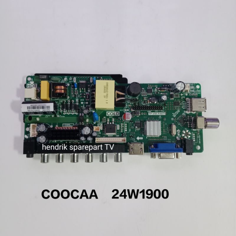 MB COOCAA 24W1900 - MAINBOARD MODUL MOTHERBOARD MESIN TV COOCAA 24W1900