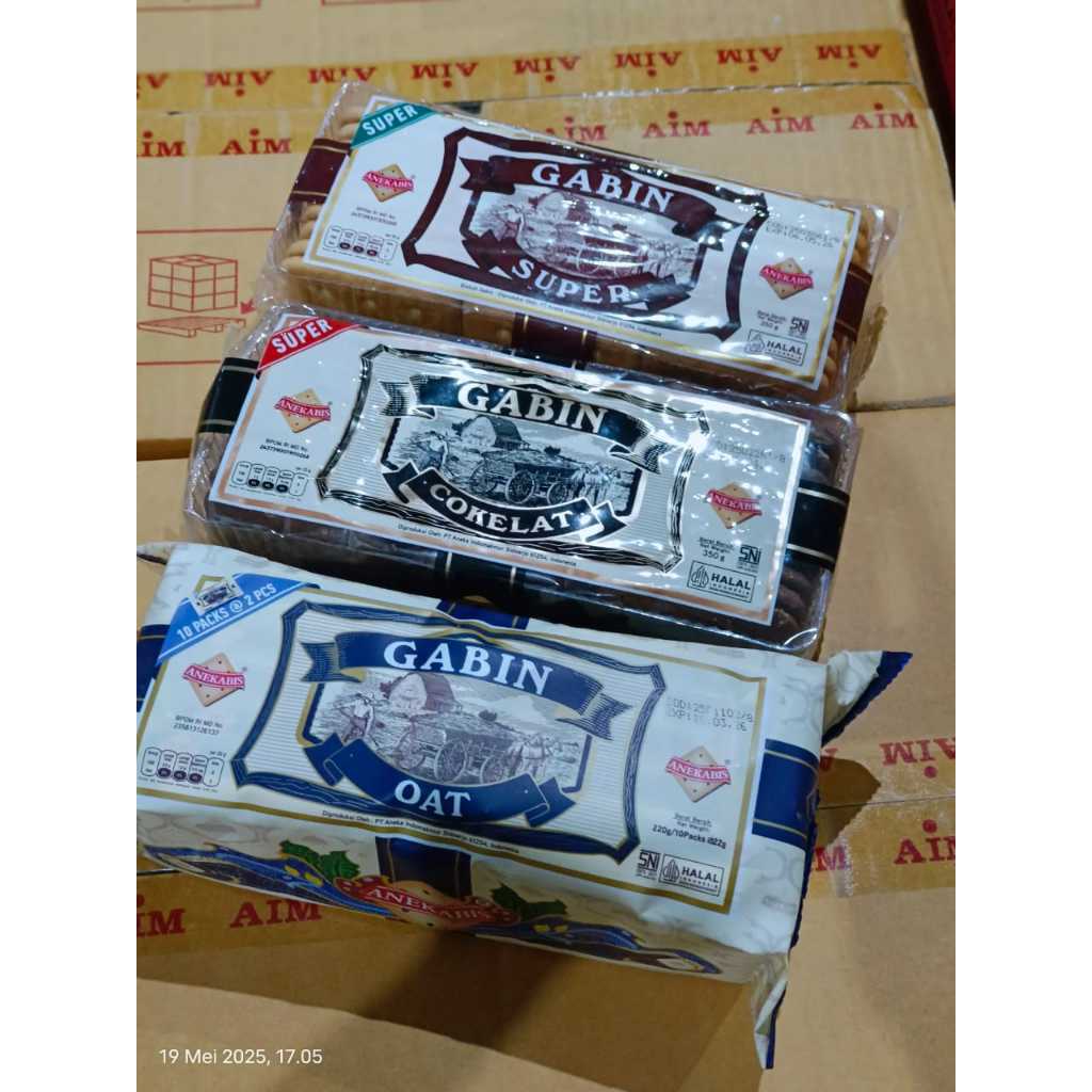 

Gabin Anekabis varian rasa Super, Oat, Coklat