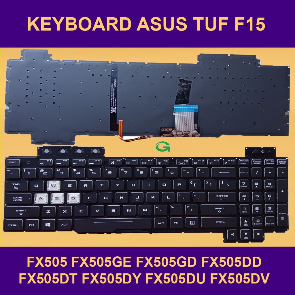Keyboard Asus TUF F15 A15 FX505 FX705 FA505