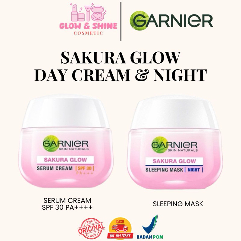 GARNIER SAKURA GLOW DAY CREAM & NIGHT
