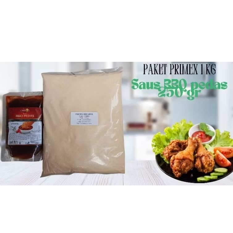 

Paket Tepung Premix 1kg dan Saus BBQ Pedas 250gr