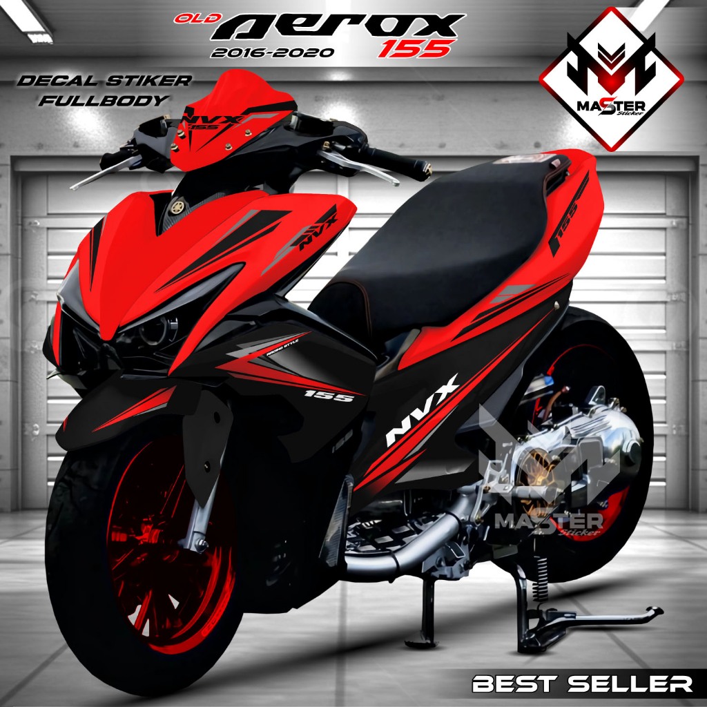 Decal Stiker Full Body Aerox 155 Old 2016 2017 2018 2019 2020 / Sticker Variasi Aerox 155 Fullbody