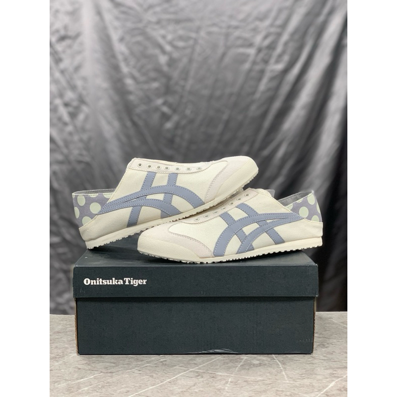Onitsuka Tiger Slip On Cream Grey Paratty Kanvas
