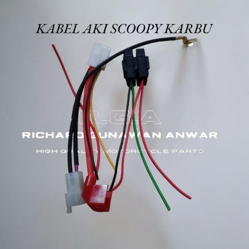 kabel aki positif set rumah sikring beat karbu scoopy karbu