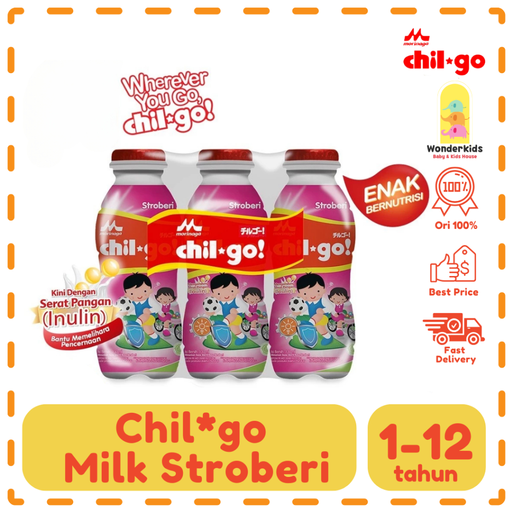 

Chilgo Milk Stroberi 6x130ml