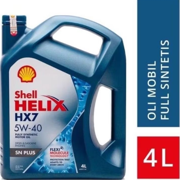 OLi Shell HELIX HX7 Plus 5W-40 4Liter Shell Helix HX7 galon 4 Liter ORIGINAL Oli Mobil Shell Helix H