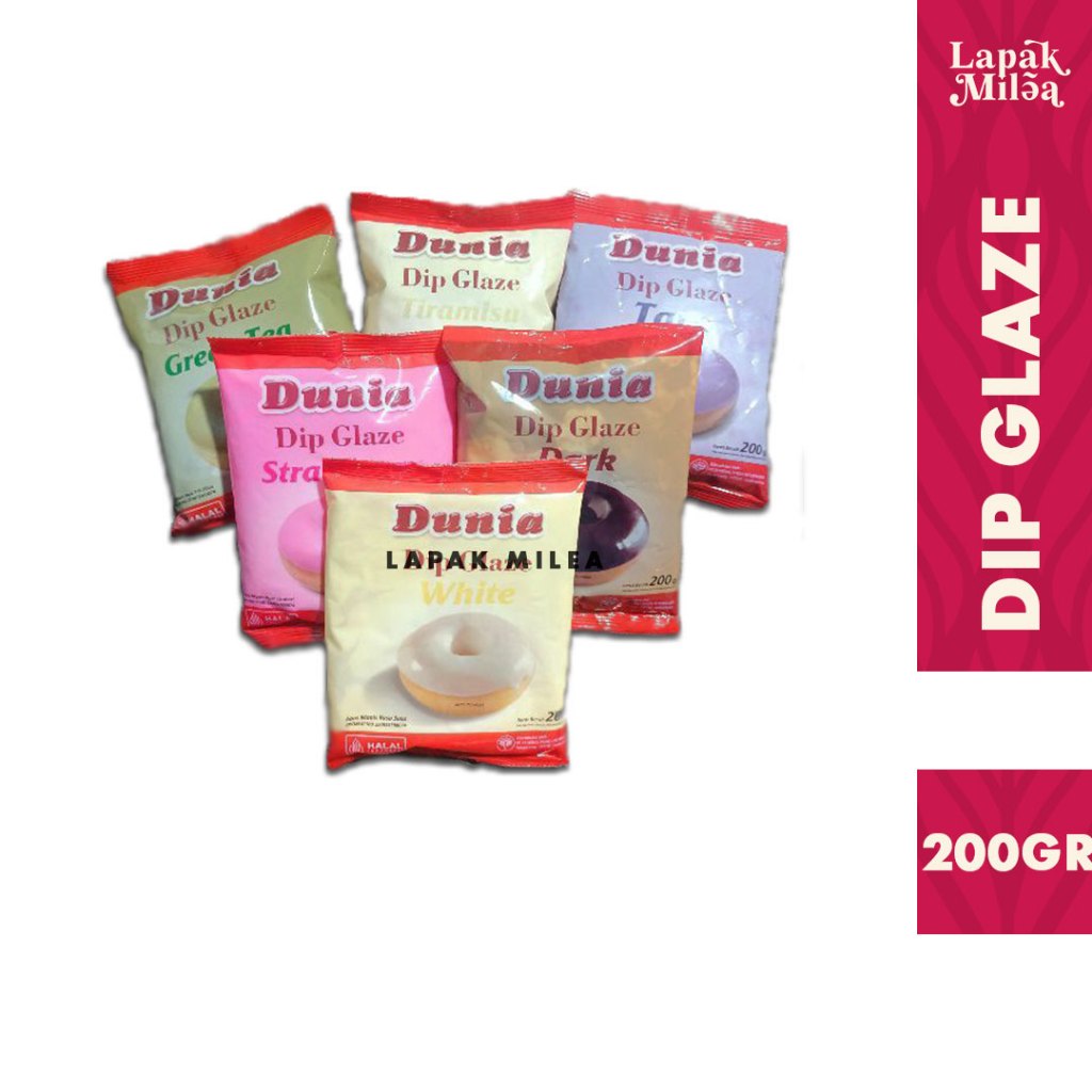 

Dunia Dip Glaze Topping Donut Roti Bakery 200gr Kemasan Refill