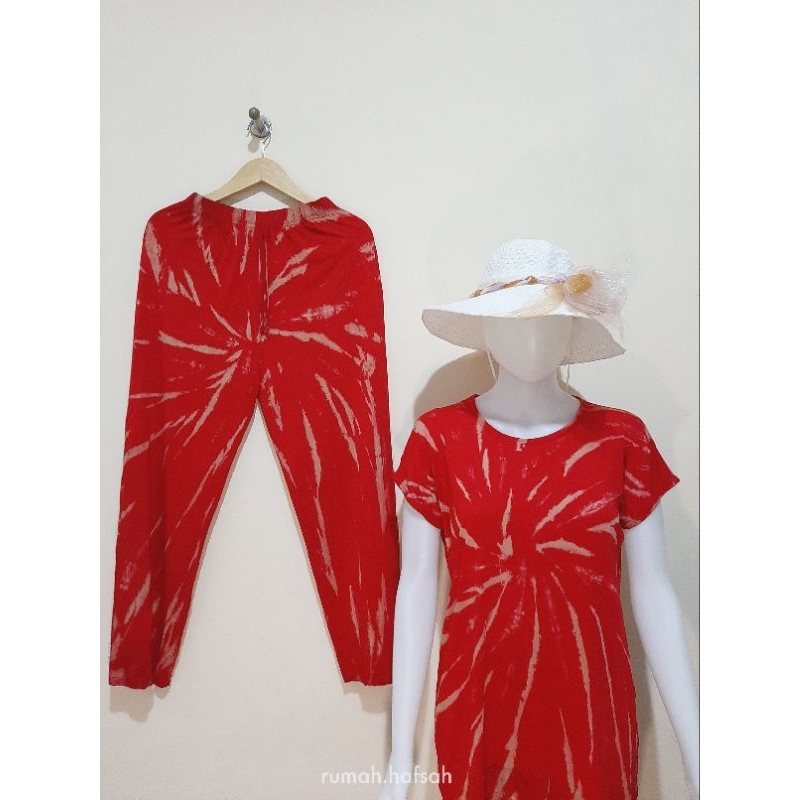 (Ukuran L) Baju Set Kulot Bali / Baju Tidur Bali / Piyama Bali