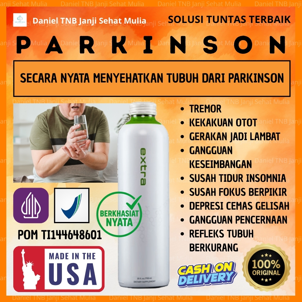 Daniel TNB Obat Herbal Parkinson Tremor Gemetar Kaku Syaraf Kesemutan Kebas Gangguan Keseimbangan Tu