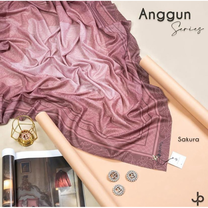 Hijab JP kw Anggun Series Hijab Segiempat voal Premium ala Journey Scarves versi Kw