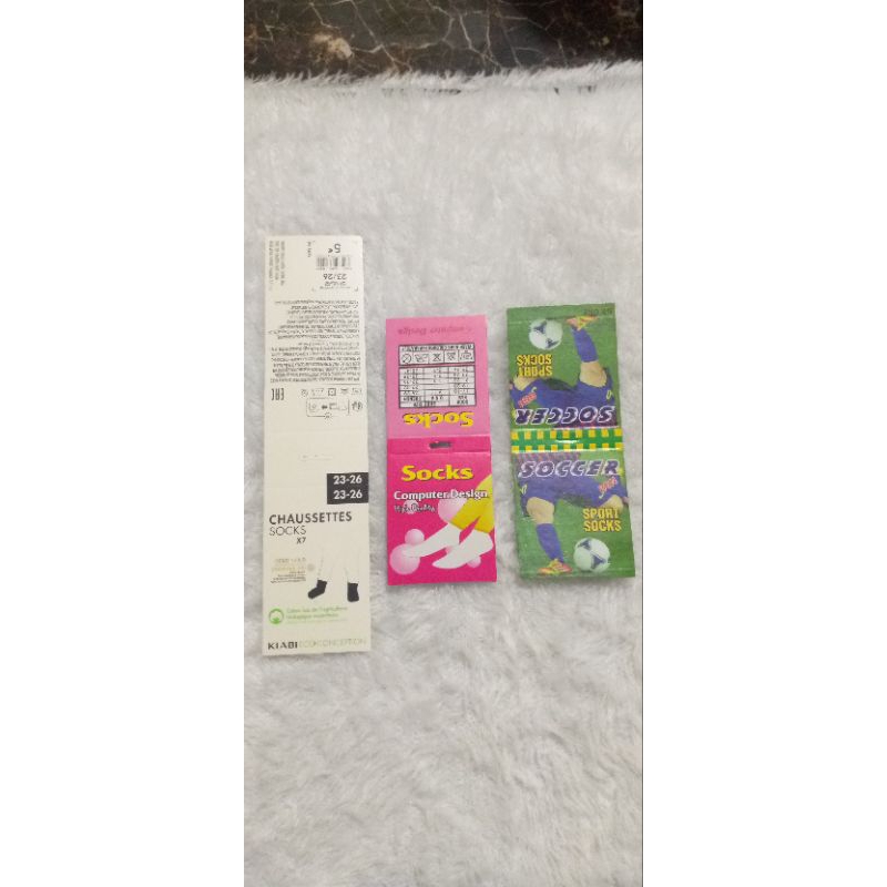 

100 lembar kertas label kaos kaki bola, kiabi, matakai, /label kaos kaki