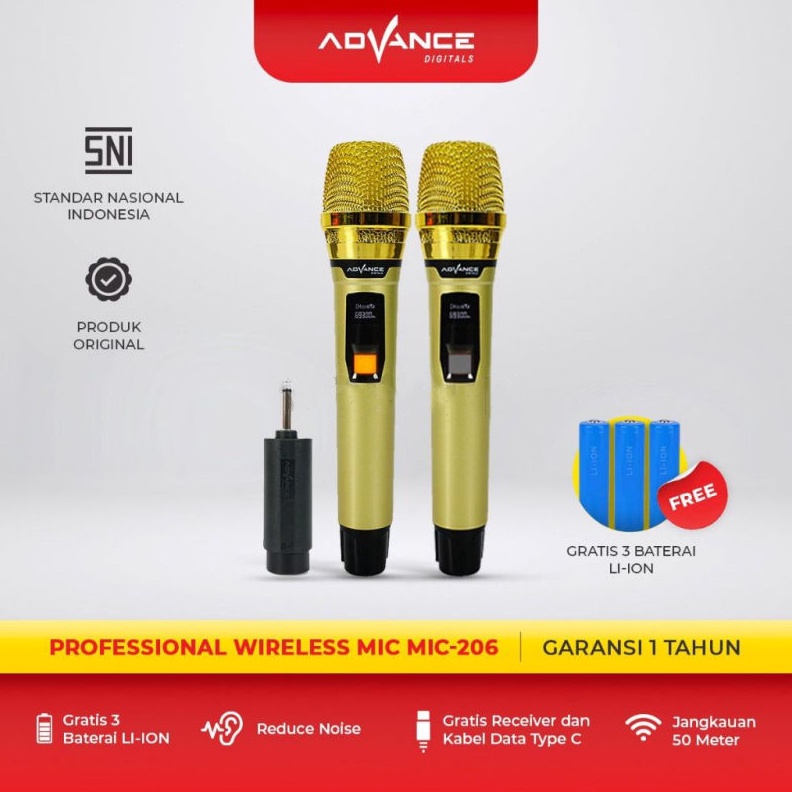 CODAdvance MIC26 Double Digital Mic Wireless Mikrofon Professional Microphone 2MIC Metalic Mikrofon 