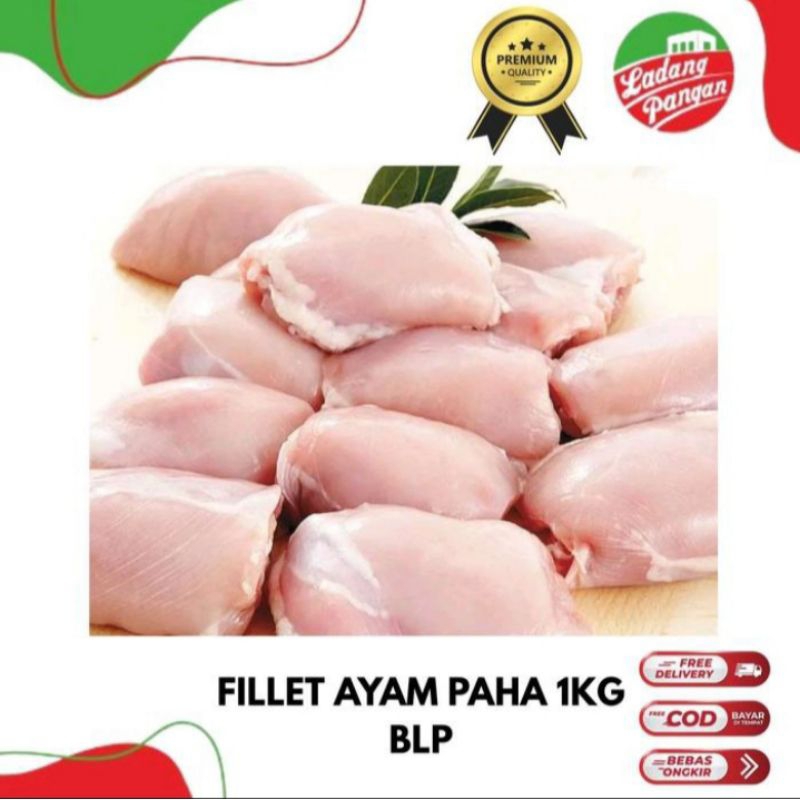 

Fillet paha ayam boneless 1kg premium tampa kulit