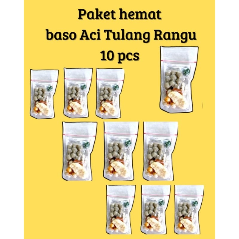 

Paket Hemat 10 bungkus Baso aci tulang rangu Asli khas pekanbaru