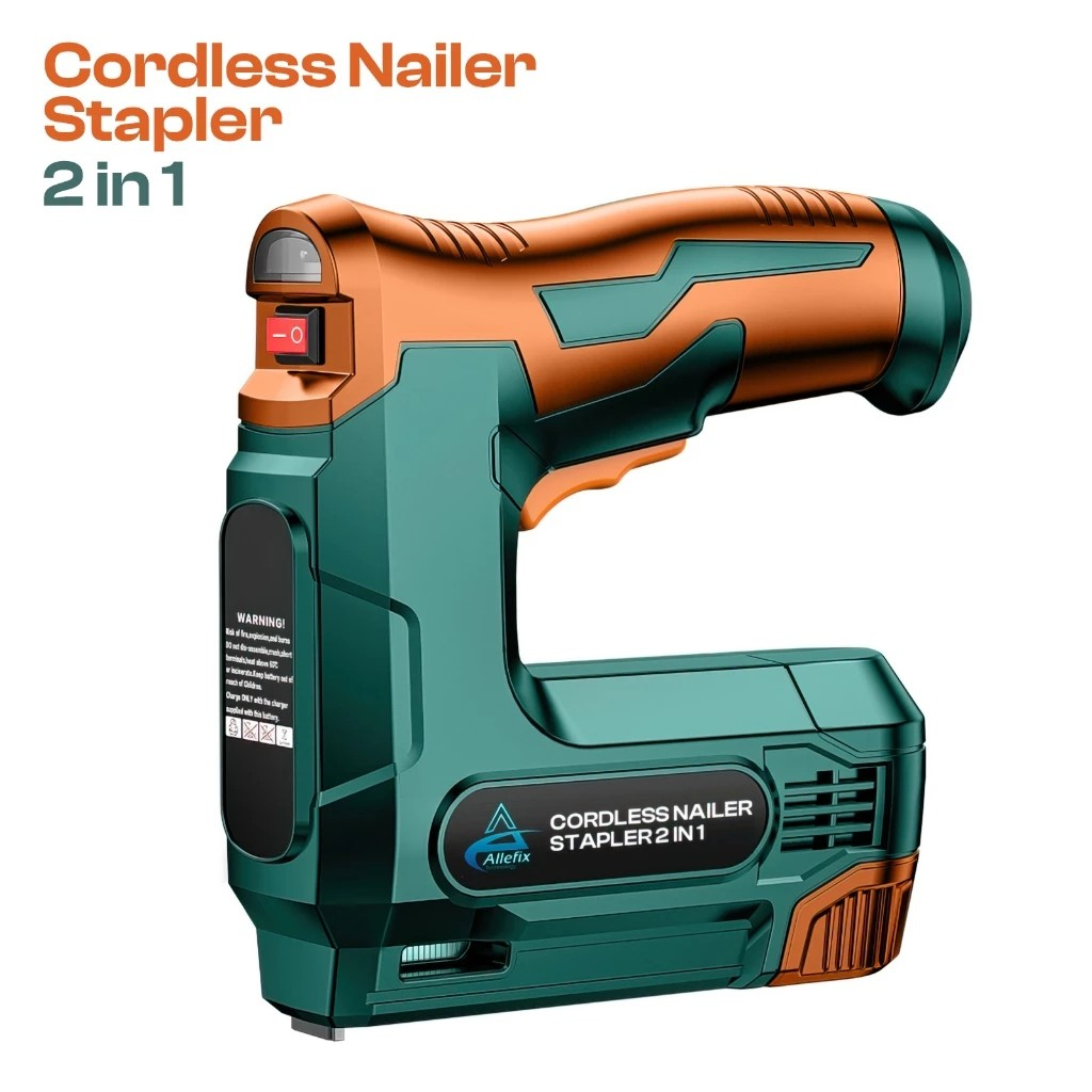

Mesin Stapler Tembak 2in1 Premium Cordless Stapler Gun 3.7Volt- 6816