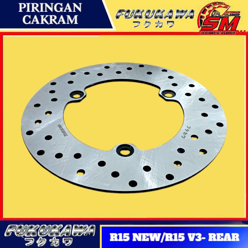 Piringan Cakram Belakang Yamaha R15 New, R15 V3 Fukukawa