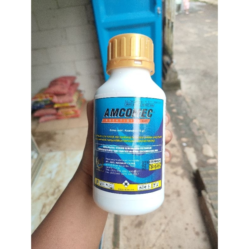 insektisida AMCOMEC 18EC 500ML. Atasi thrips,keriting daun,sundep