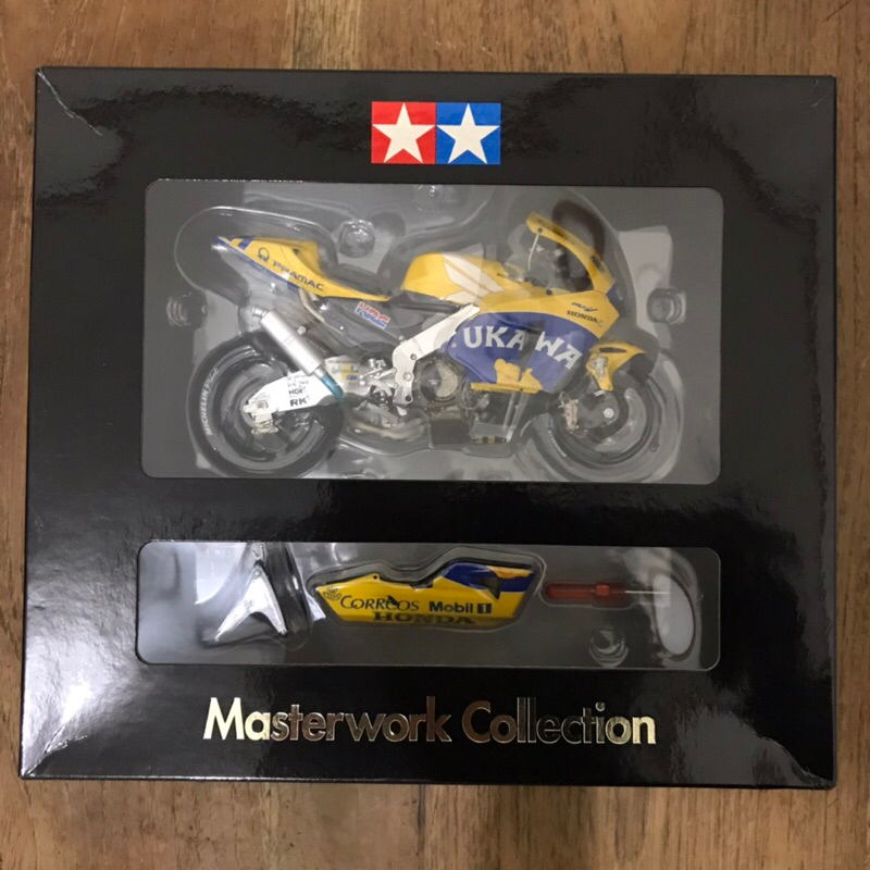 Diecast 1/12 MotoGP Tamiya Masterwork Tohru Ukawa 2003 Honda RC211V Team Honda Pons Segel