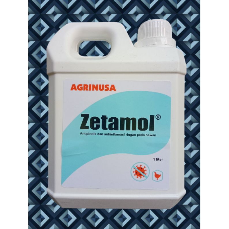 Zetamol 1 liter Agrinusa Obat Ayam Paracetamol Cair