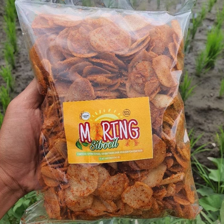 

Keripik pedas Moring Sibocil EXTRA PEDAS 500gr aroma Daun Jeruk Citruk Moring Garut molring basreng