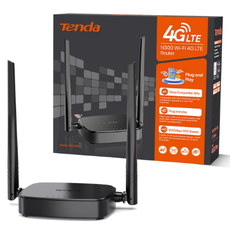 Tenda 4G05 Wi-Fi 4G LTE Router 300Mbps Plug and Play
