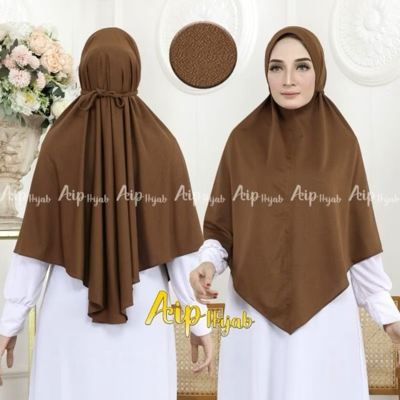 HIJAB BERGO JUMBO SERAT JERUK AIP PREMIUM