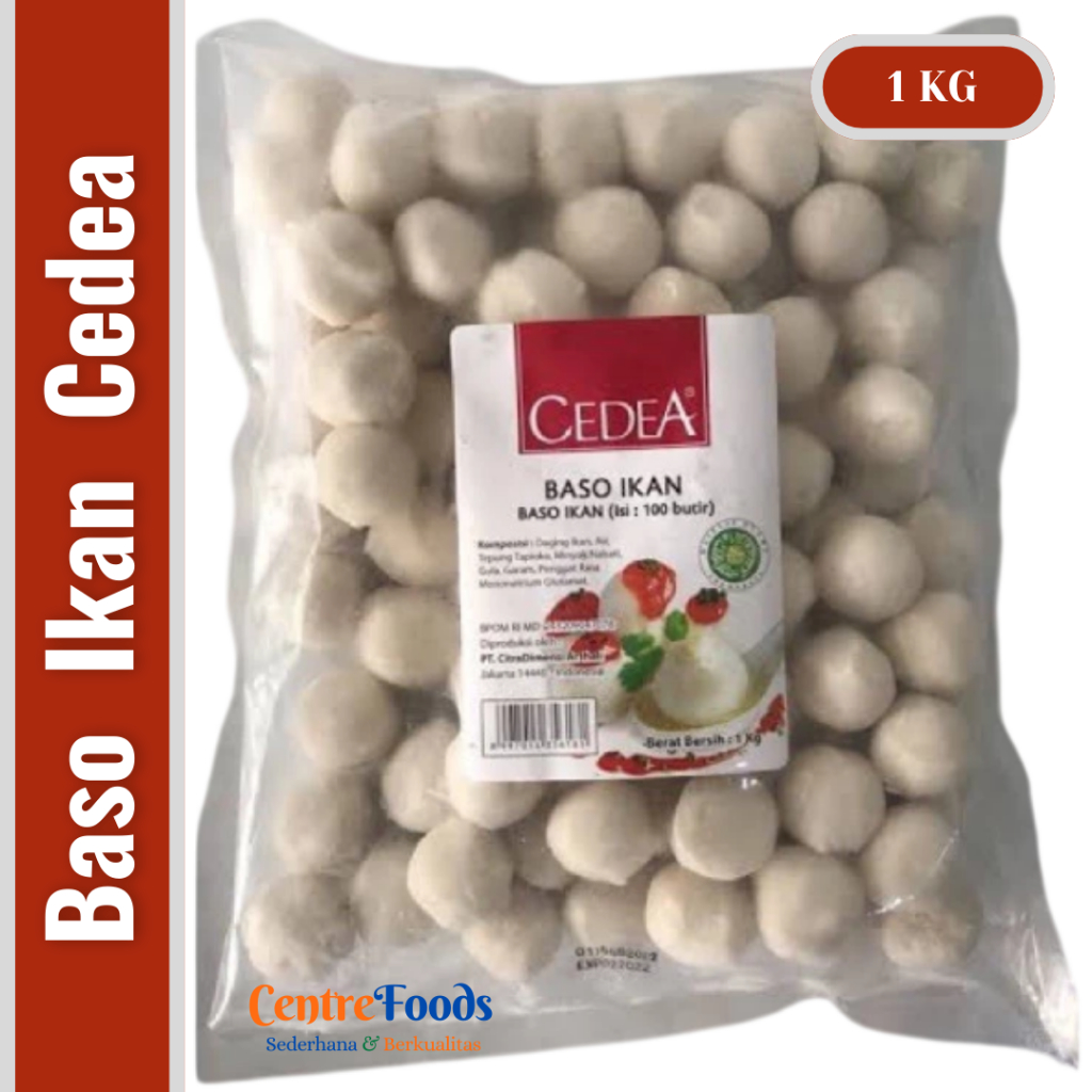 

Baso Ikan TR isi 100 Pcs - Fish Ball TR100 CEDEA | 1 Kg [ Harga Per BKS ]
