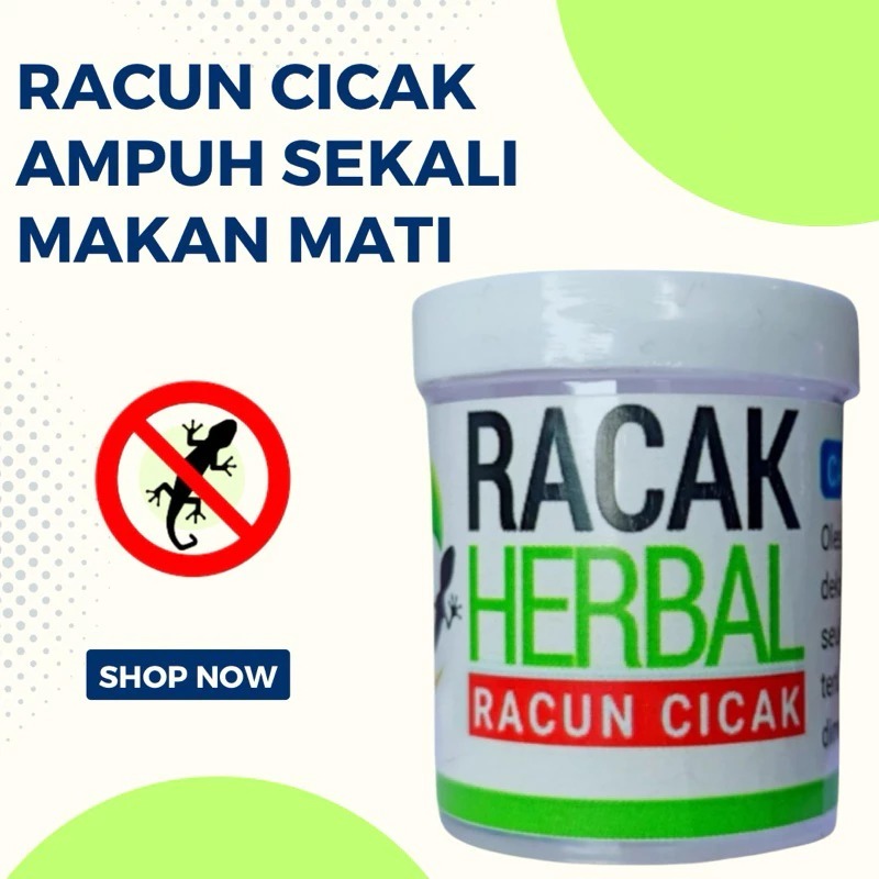 Racak Racun Cicak - Racun Cicak Ampuh - Racak Herbal - Racun Pembasmi Cicak