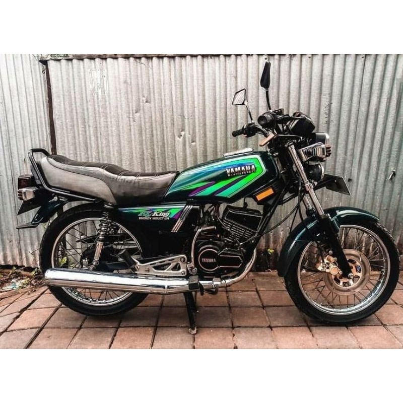 Striping Stiker Motor Yamaha Rx king 1997 hijau polet lis les yamaha rx king 1997 hijau