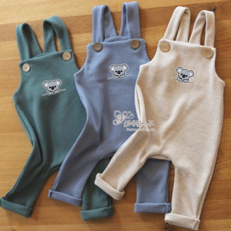 Jumpsuit Bayi Jumper Anak Bahan Rib Knit Lembut