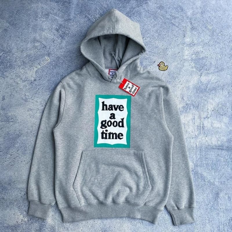 Hagt greenframe pullover hoddie grey