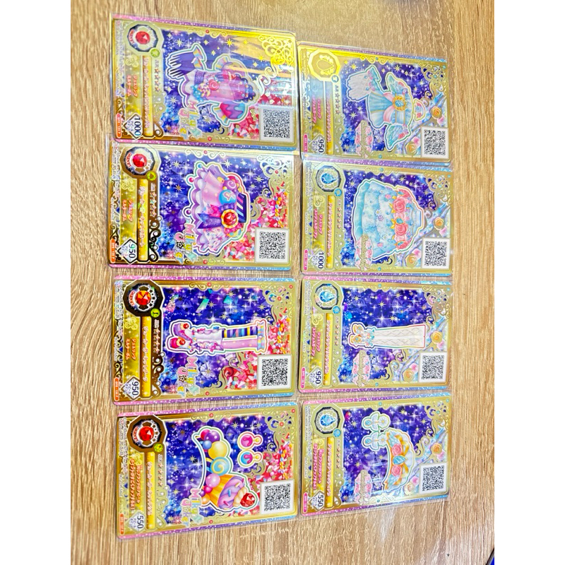 Aikatsu Friend  Karen Mirai Jeweling Premium Rare Roulette Ange Aquamarine & Joker Garnet Coord